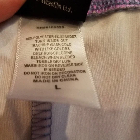 🦋 STAR wars metallic darth vader legging large - Picture 4 of 5